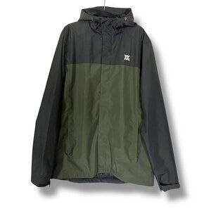 NWT Dixxon Flannel Company Men's 2X Tall 2-Tone Windbreaker Jacket Olive Black